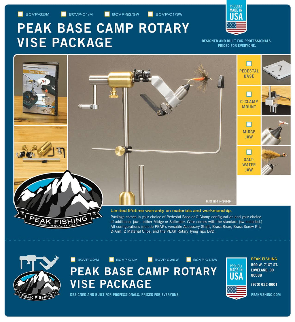 Rotary Base Camp Vise Package with Saltwater C-Clamp B345269