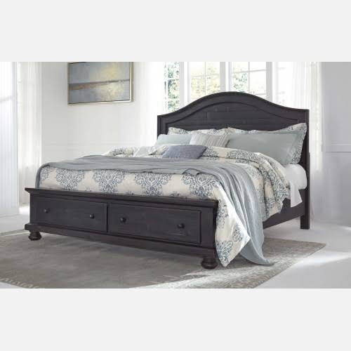 Charcoal Cal King Storage Bed P6544