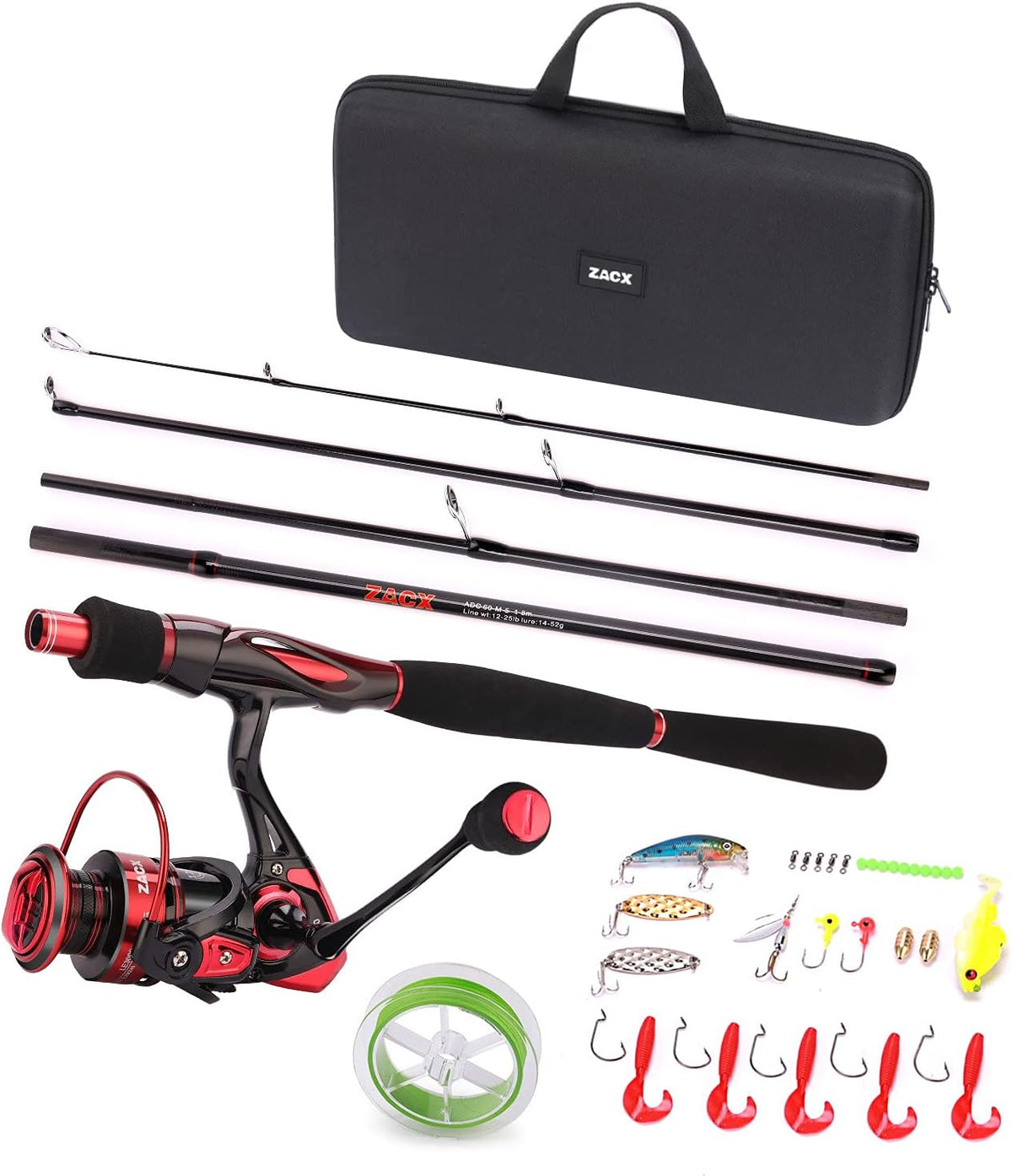Fishing Rod and Reel Combo with Portable Case Y308872