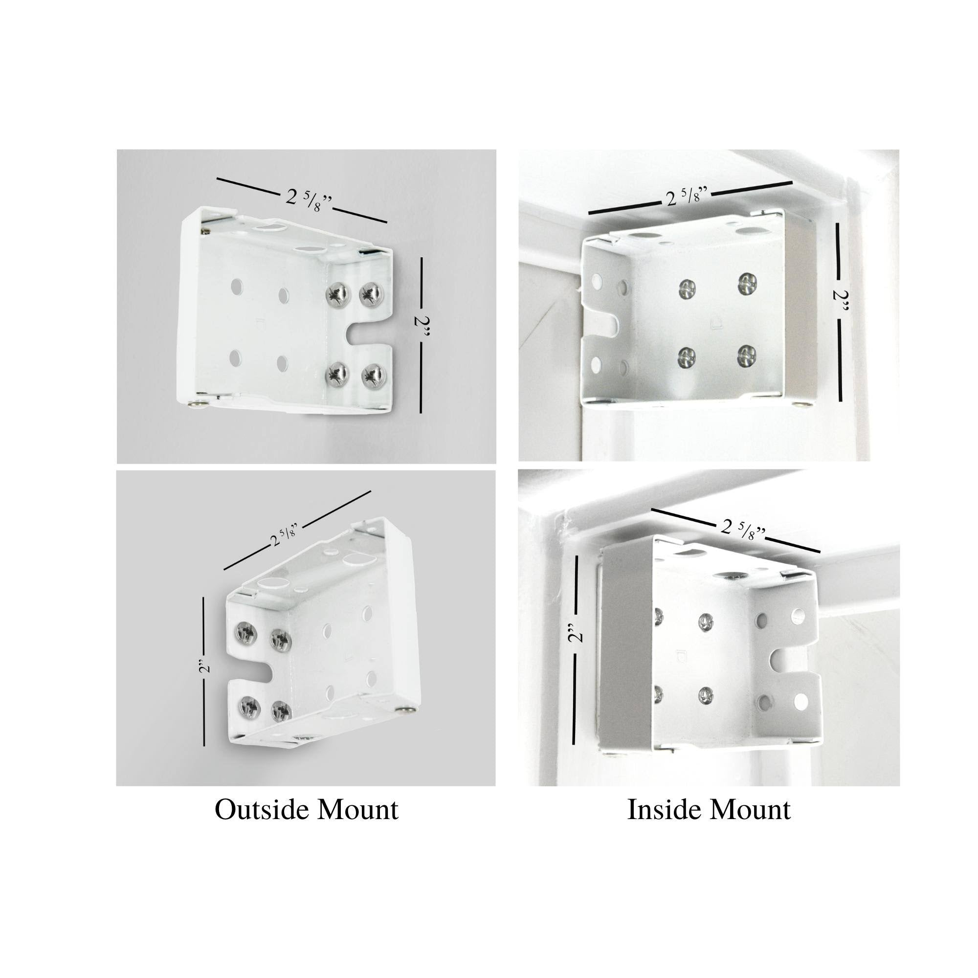 White Cordless Faux Wood Blind F93194