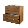 Golden Oak 2-Drawer File Cabinet H80435