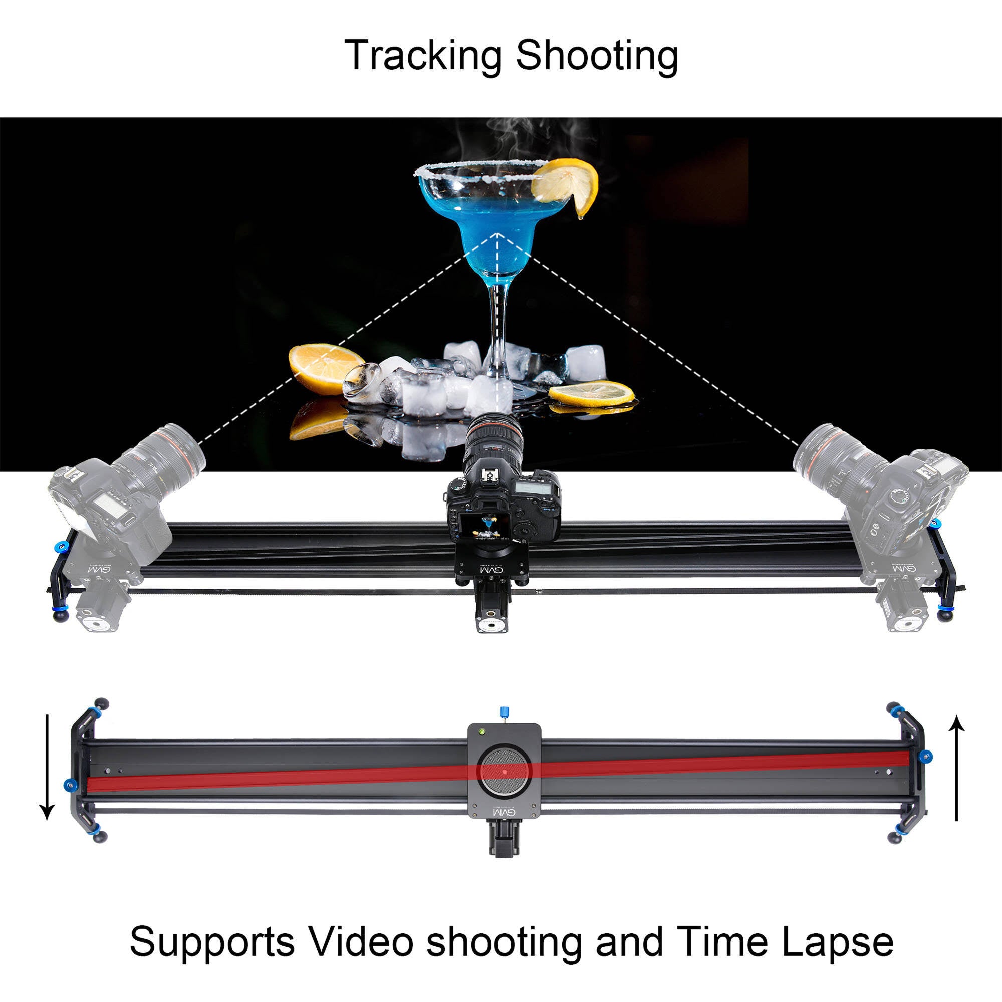 Motorized Camera Slider Aluminum Alloy A962595