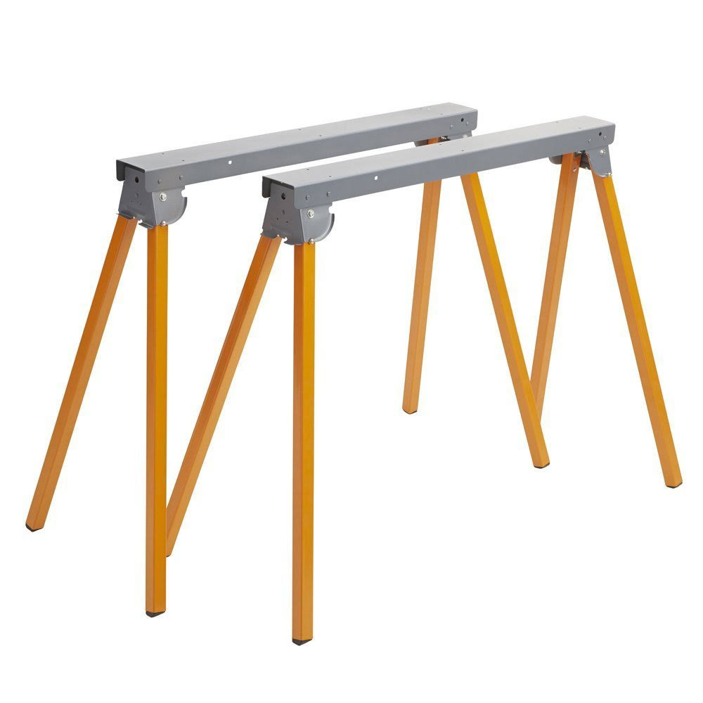 Folding Sawhorse Pair, 33-inch Tall Y19009