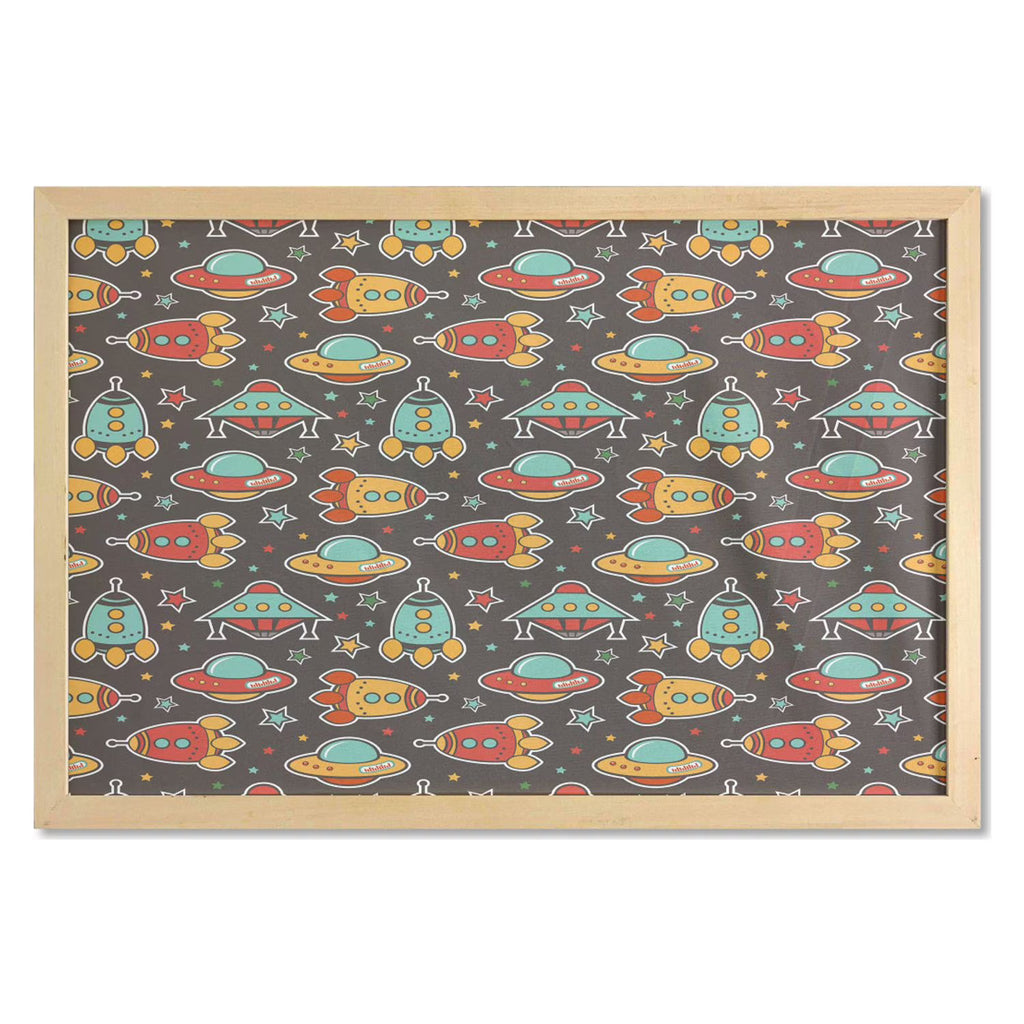 Multicolor Printed Fabric Poster with Frame L34508