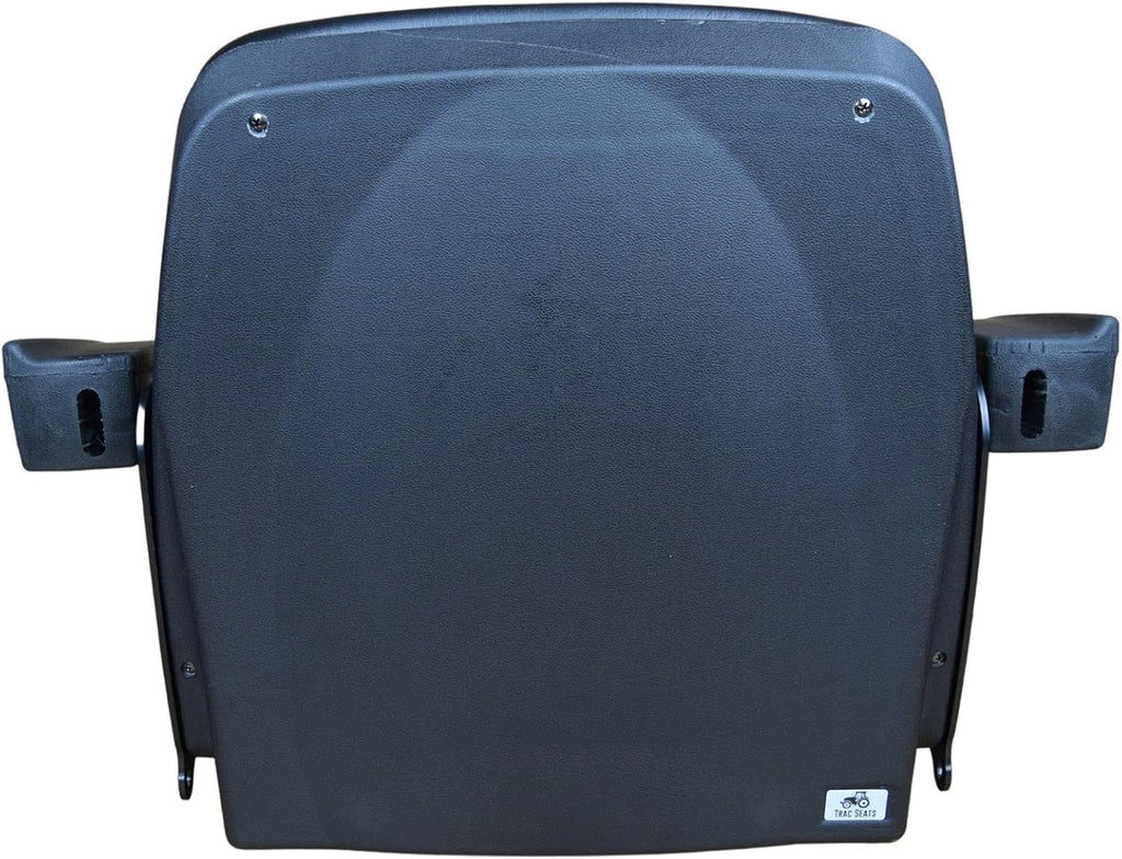 Black Tractor Seat with Armrests D1932