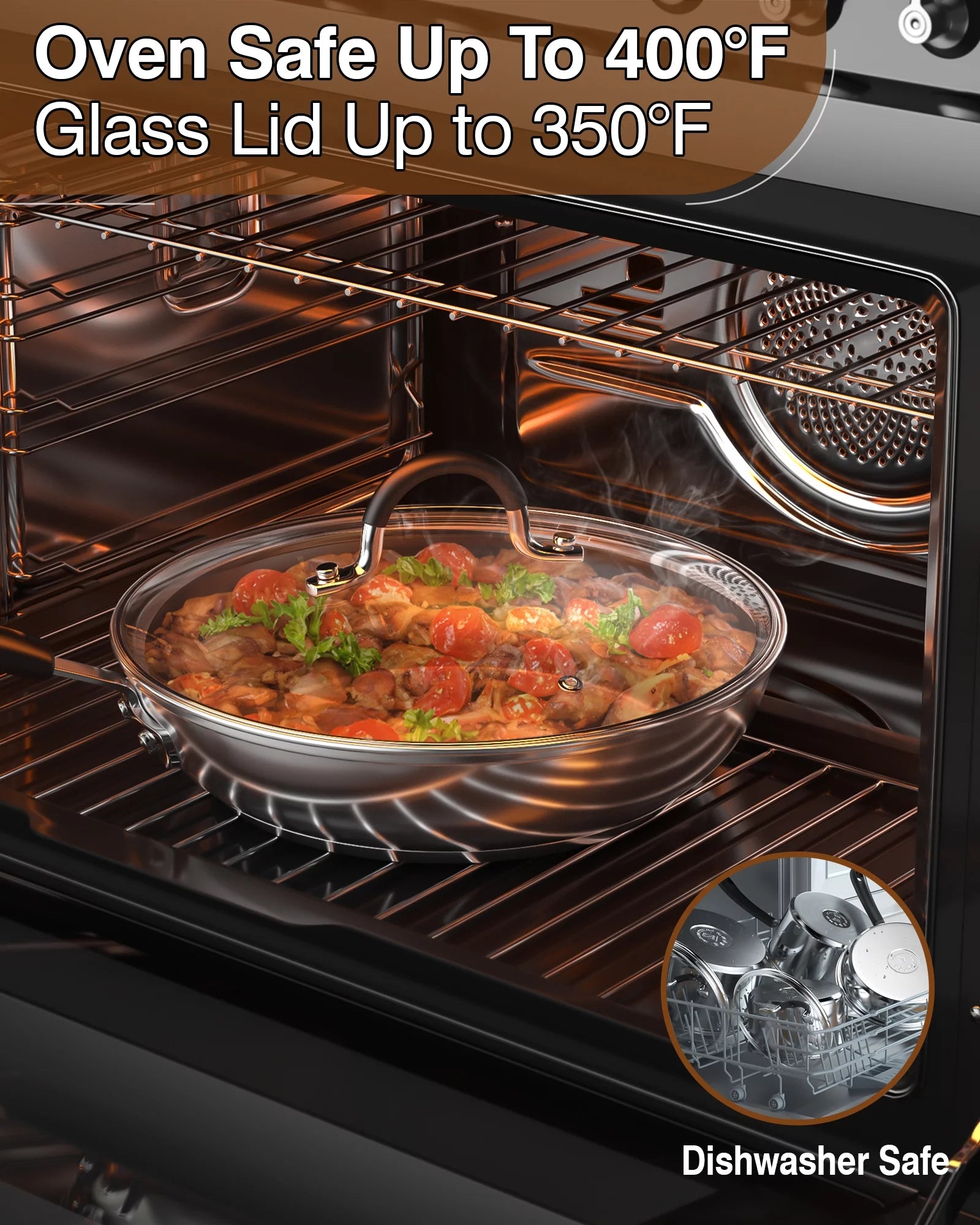 10-Piece Stainless Steel Cookware Set I3700