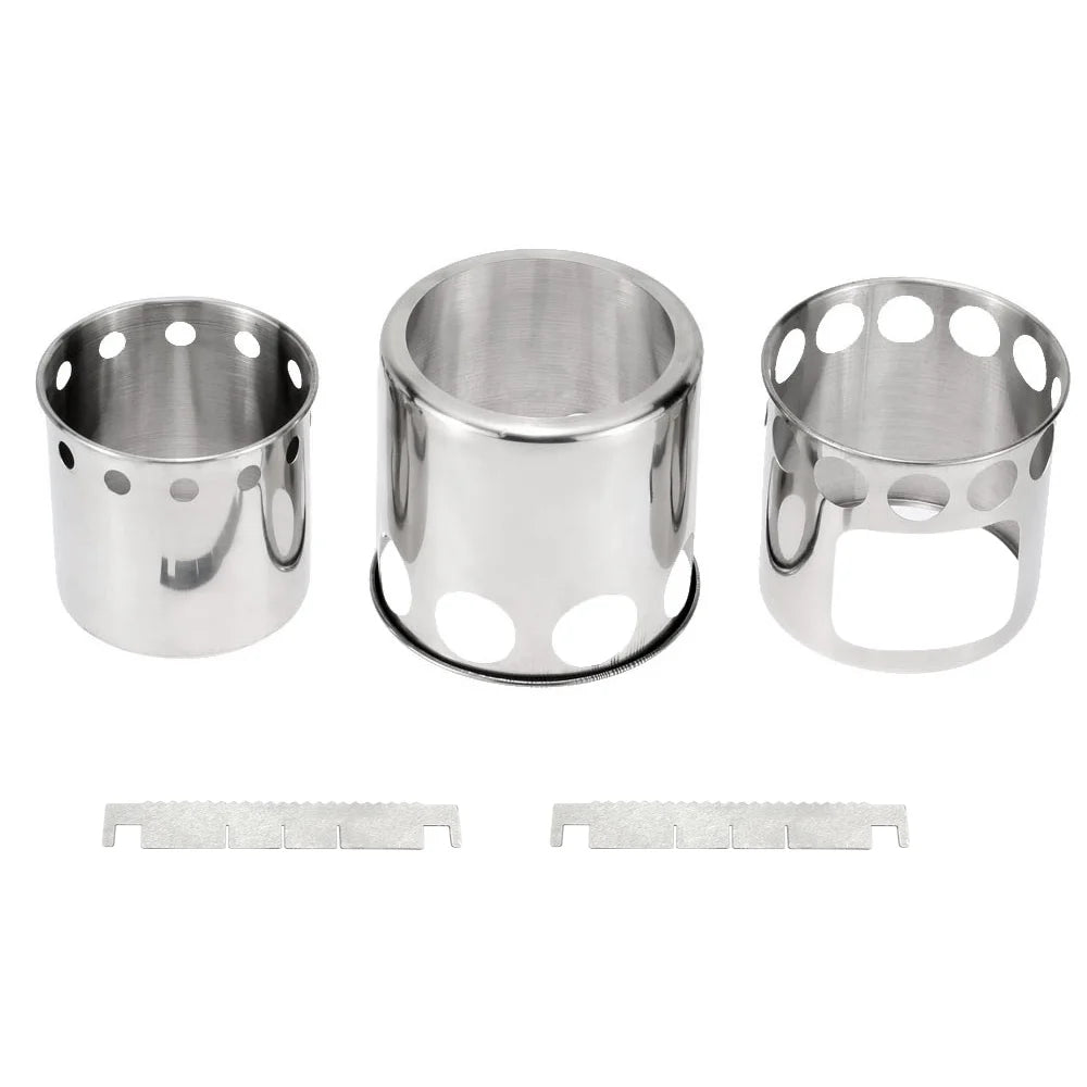 Portable Wood Burning Stove and Cooking Pot Set C26314