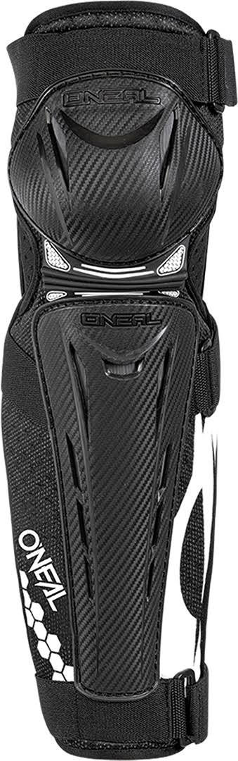 Black-White Carbon Look Knee Protectors, Size M Z7923