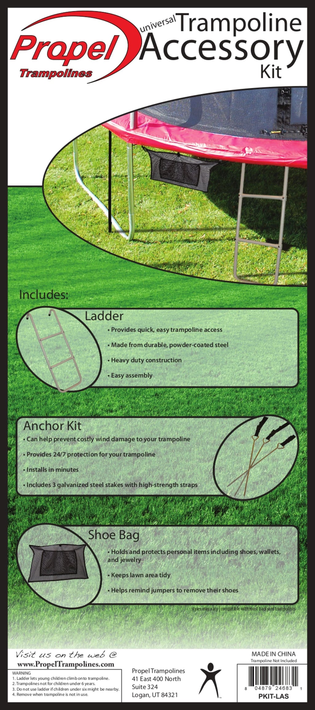 Trampolines Ladder, Anchor, Shoe Kit X8897