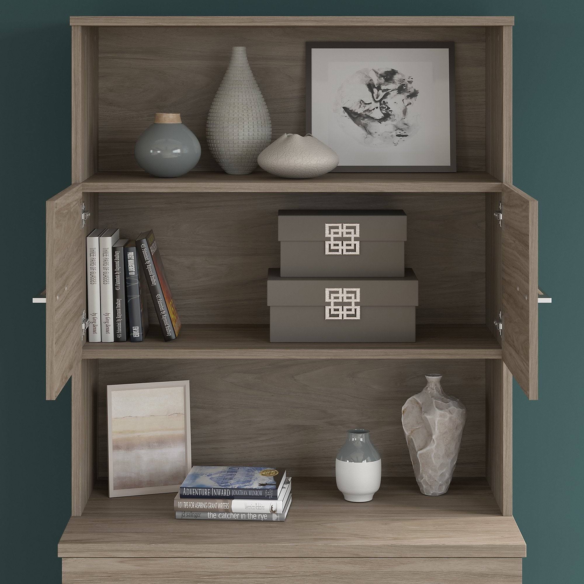 36W Tall Storage Cabinet with Doors and Shelves S54169