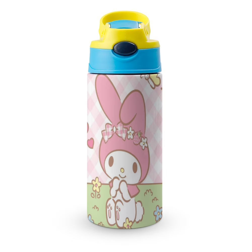 Stainless Steel Vacuum Insulated Water Bottle with Straw D7217