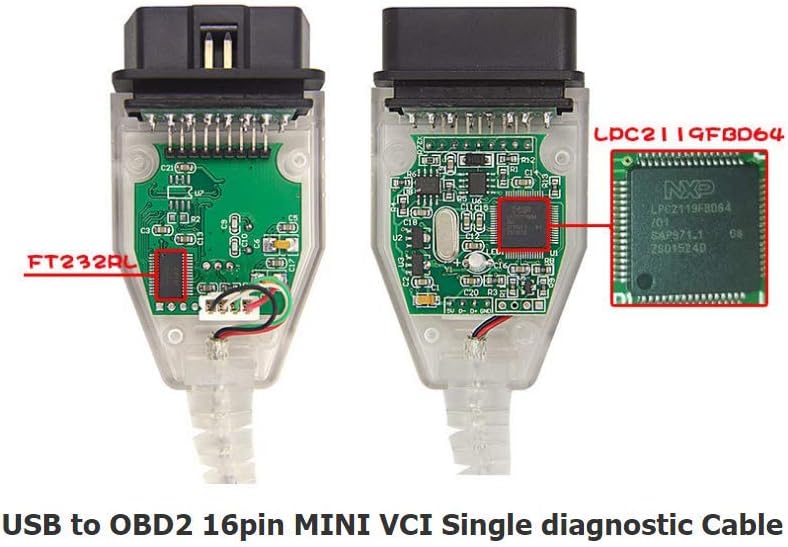 OBD2 Diagnostic Cable for Toyota Lexus Scion, USB Scanner Cable, Pack of 2 L9266