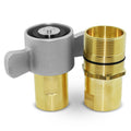 1" NPT Wet-Line Wing Nut Hydraulic Quick Disconnect Coupler Set of 2 U764586