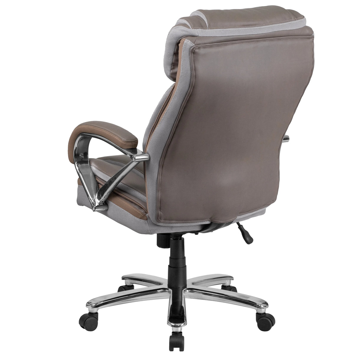 Taupe LeatherSoft Executive Swivel Office Chair Q4688