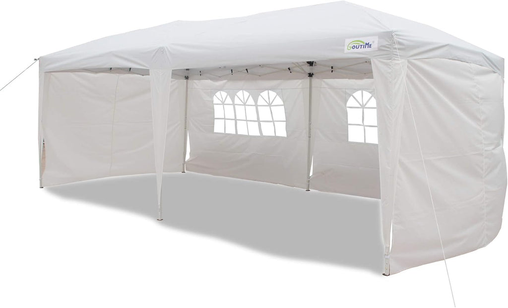 10 X 20 feet Instant Tent Canopy with Removable Sidewalls and Wheeled Bag N968876