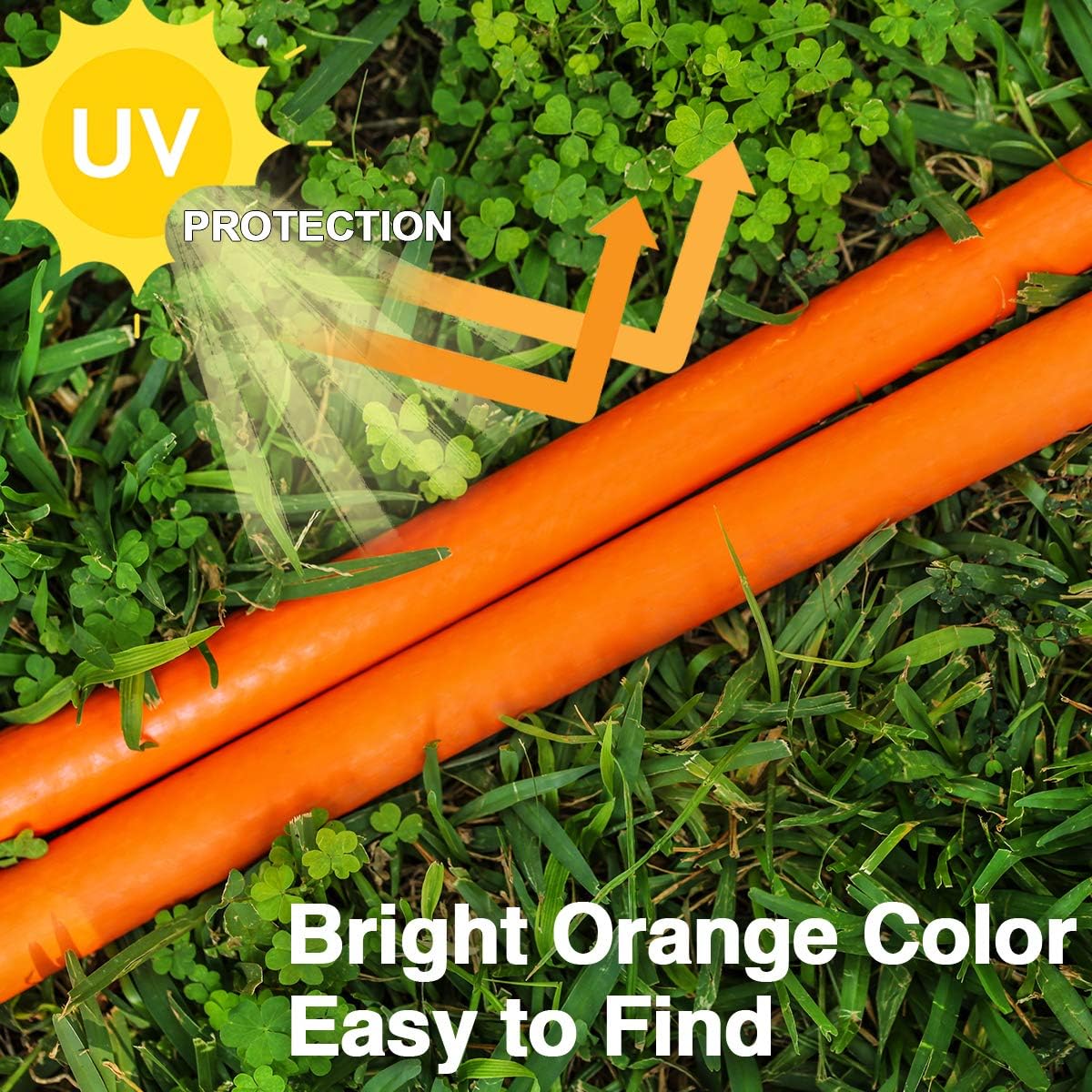 5/8 in x 50 ft Ultra Flexible Water Hose with 2 Set Quick Connect, Heavy Duty, 600 PSI B194882