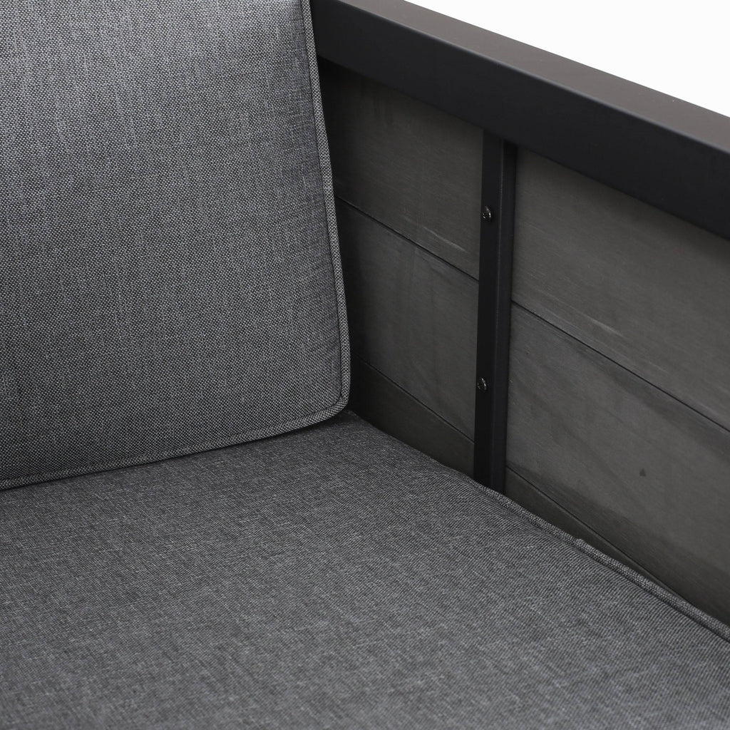 4pc Faux Wood Chat Set - Gray P70608