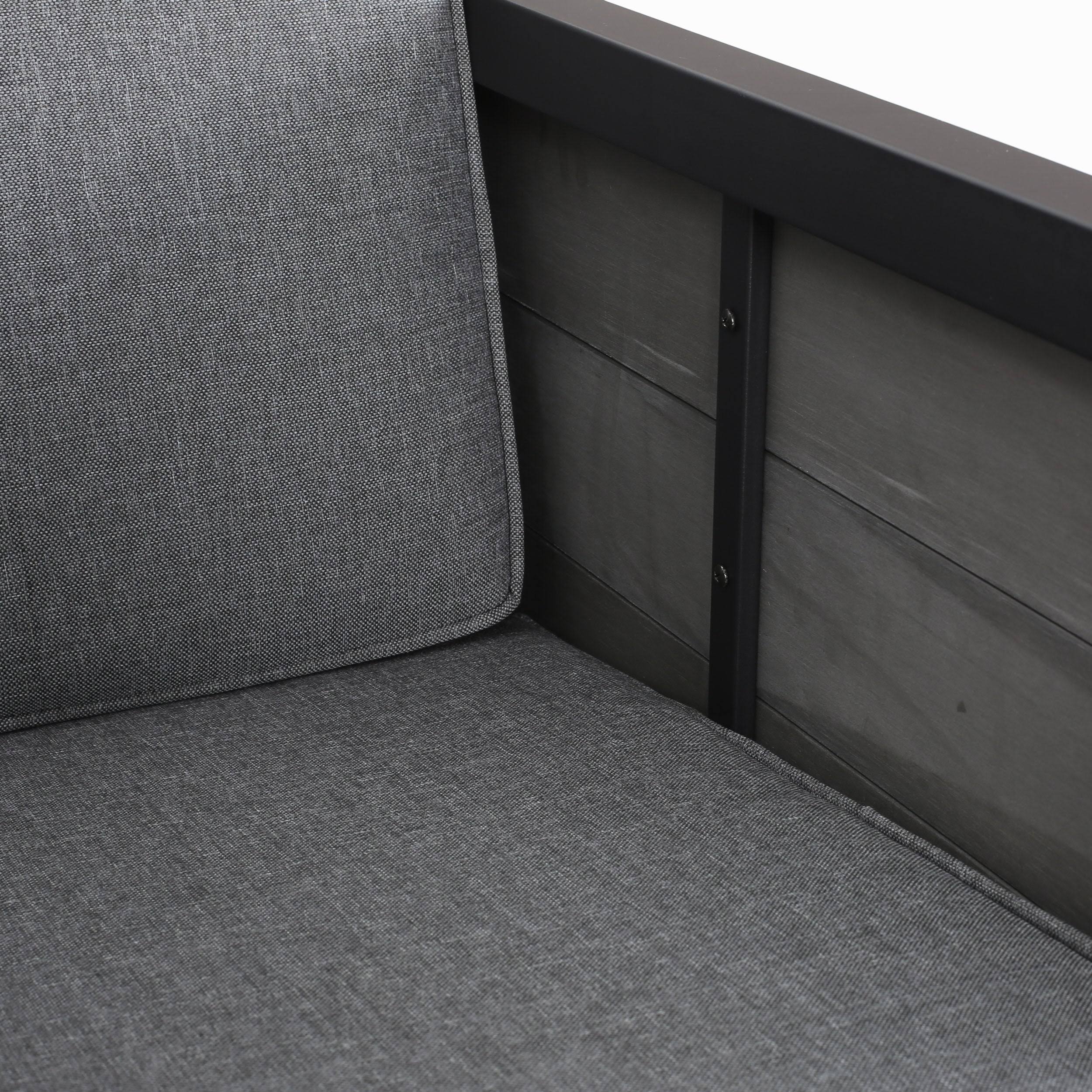 4pc Faux Wood Chat Set - Gray P70608