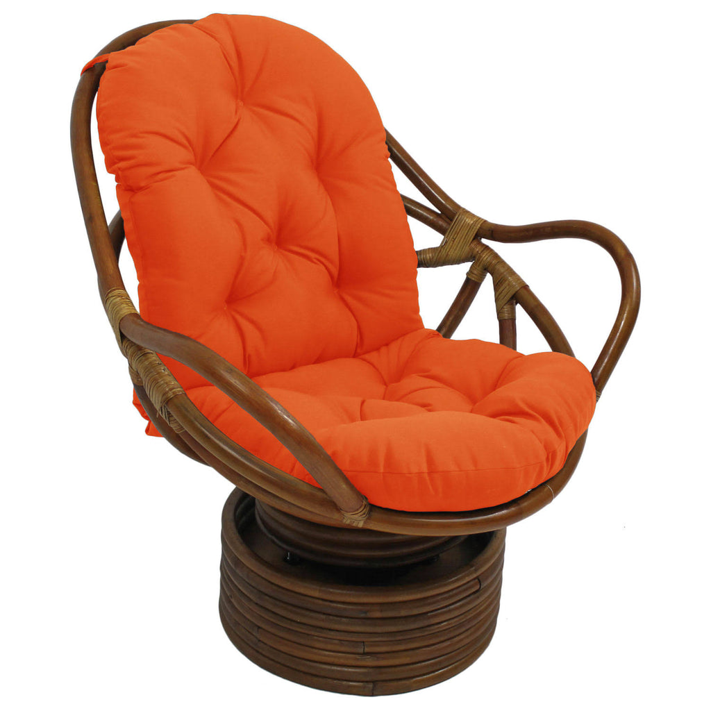Tangerine Rattan Swivel Rocker Chair Z414