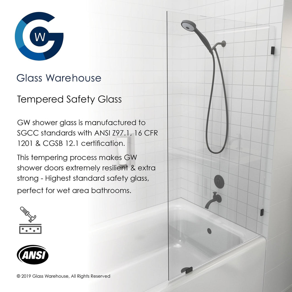 Frameless Shower Bath Fixed Panel E133301