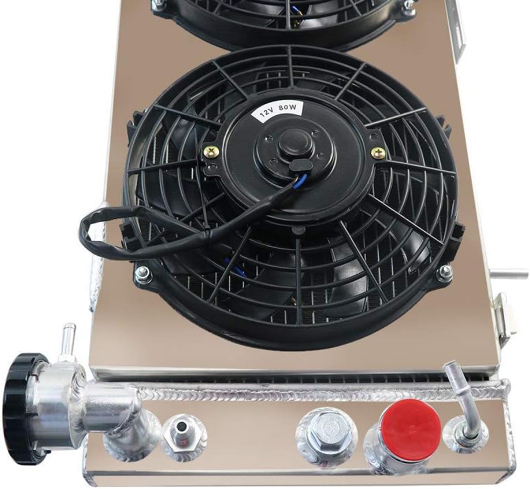 All Aluminum 3 Row Radiator with Shroud and 3X9 inch Fan H449