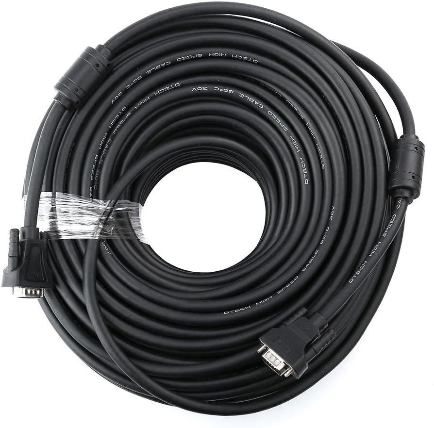 100 Feet VGA Cable Male to Male Black T551614