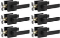 6 Pack Black Matte Door Handles Z67329