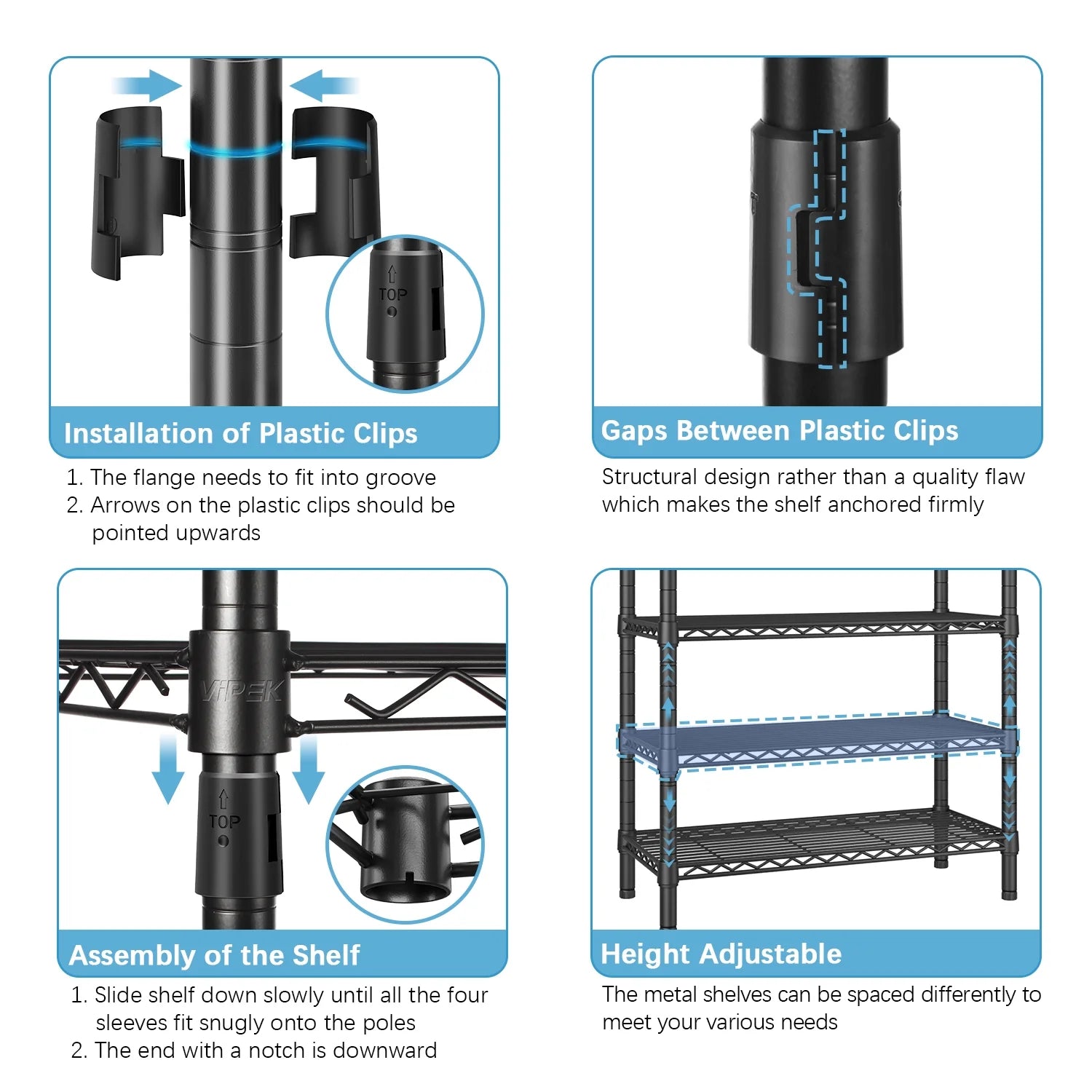 Heavy Duty Portable Clothes Rack, Max Load 800 Lbs, Black Q688