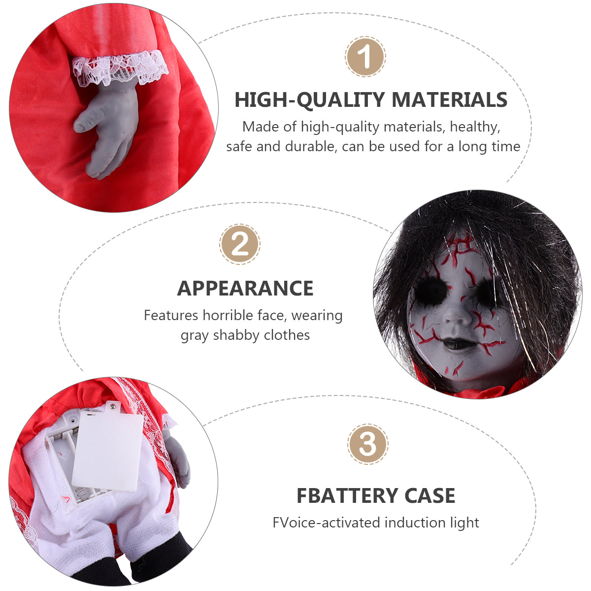 Voice-activated Induction Luminous Walking Doll Plastic Toys U4433