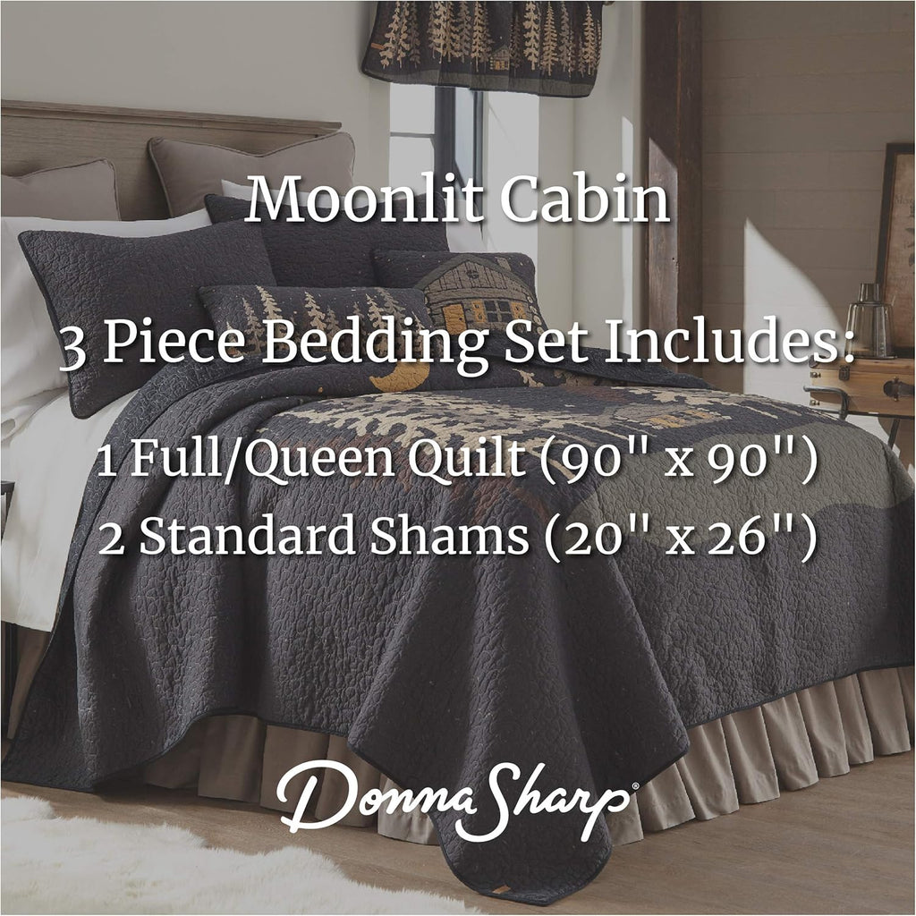 Machine Washable Lodge Quilt with Forest Pattern O517739