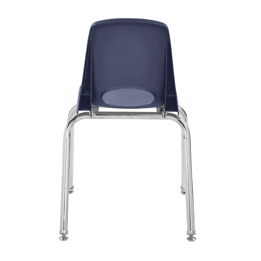 Navy Stack Chair with Swivel Glides, 6-Piece Set M6287