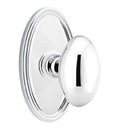 Antique Nickel Finish Knob Passage with Oval Rose I8393