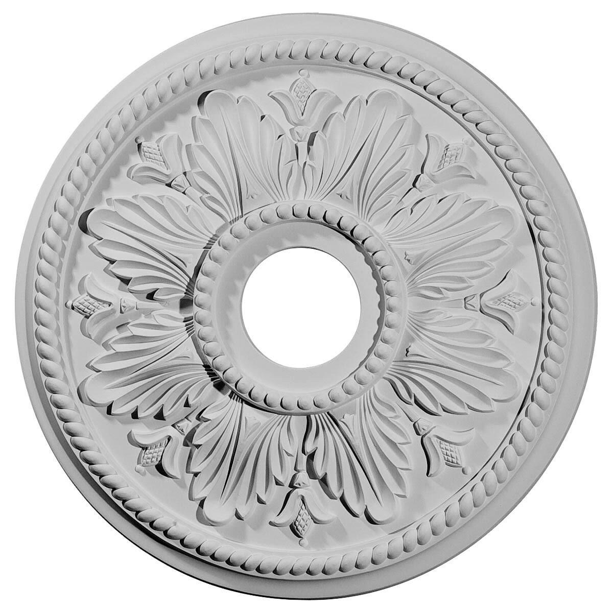 Edinburgh Ceiling Medallion, Hand-Painted Warm Silve X78155
