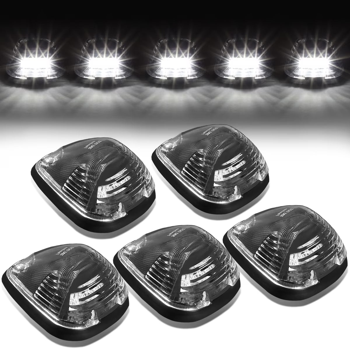 5 X LED Cab Roof Top Lights with Wiring Harness J5793
