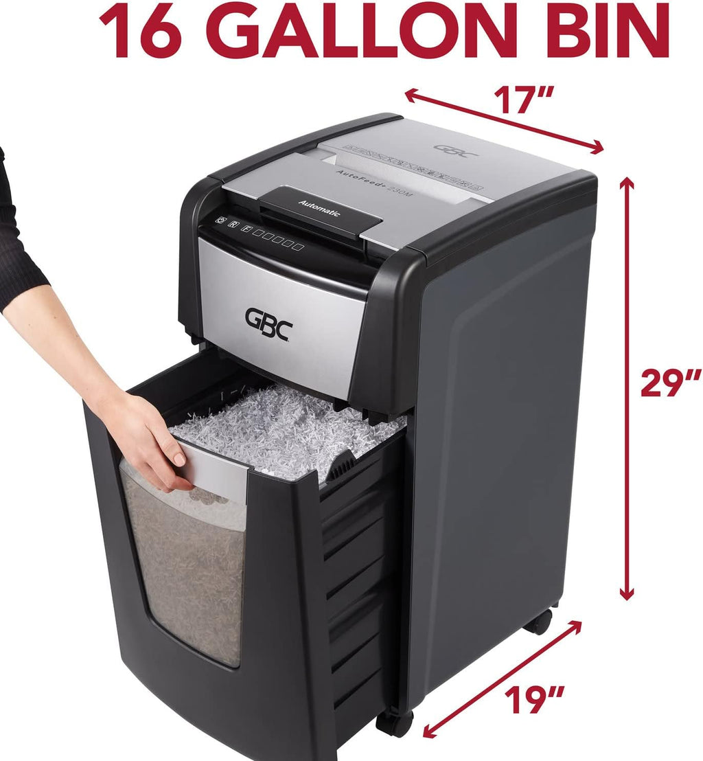 Auto Feed+ 230 Sheet Capacity Micro-Cut Paper Shredder O35245