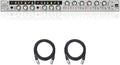 8 Channel Microphone Preamplifier with 2 XLR Mic Cables O1239