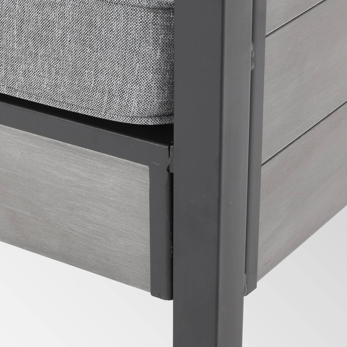 4pc Faux Wood Chat Set - Gray P70608