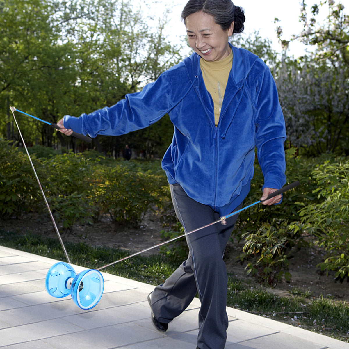Yoyo Bearing Carnival Unresponsive Beginners Fitness Set Juggling Stick Prize Game I496554