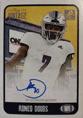 Onyx Vintage Football Romeo Doubs Blue Ink /400 Trading Card (Auto Rookie) U847271