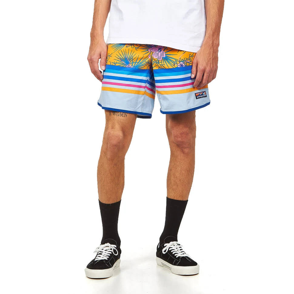 Scallop Hem Stretch Wavefarer Boardshorts - Saffron - 32 B18417
