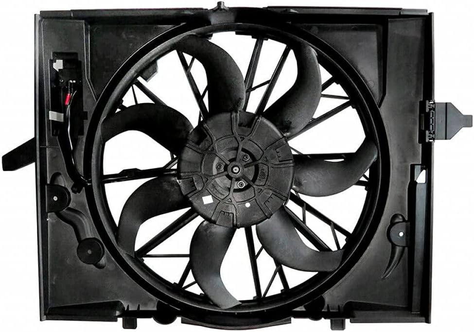 A/C Radiator Fan Assembly for BMW 525i 530i Sedan 2004 2005 Automatic Transmission E5083