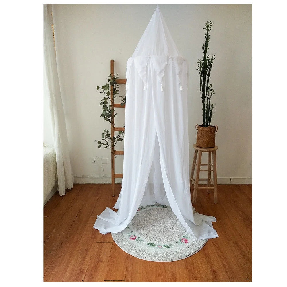 Cotton Baby Mosquito Net Round Dome Tent W93511
