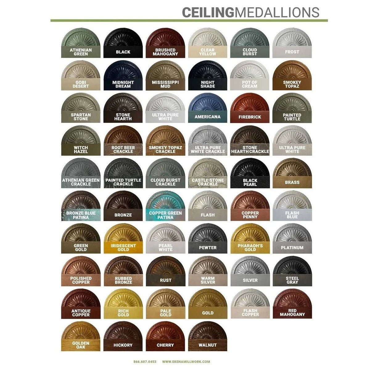 Iridescent Gold Ceiling Medallion E29330