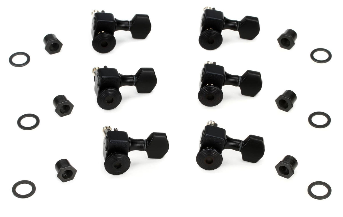 6-In-Line Locking Tuners Satin Black Y286