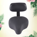 Black Comfort Bicycle Seat Saddle with Soft Back Rest 12" x 10" H2206