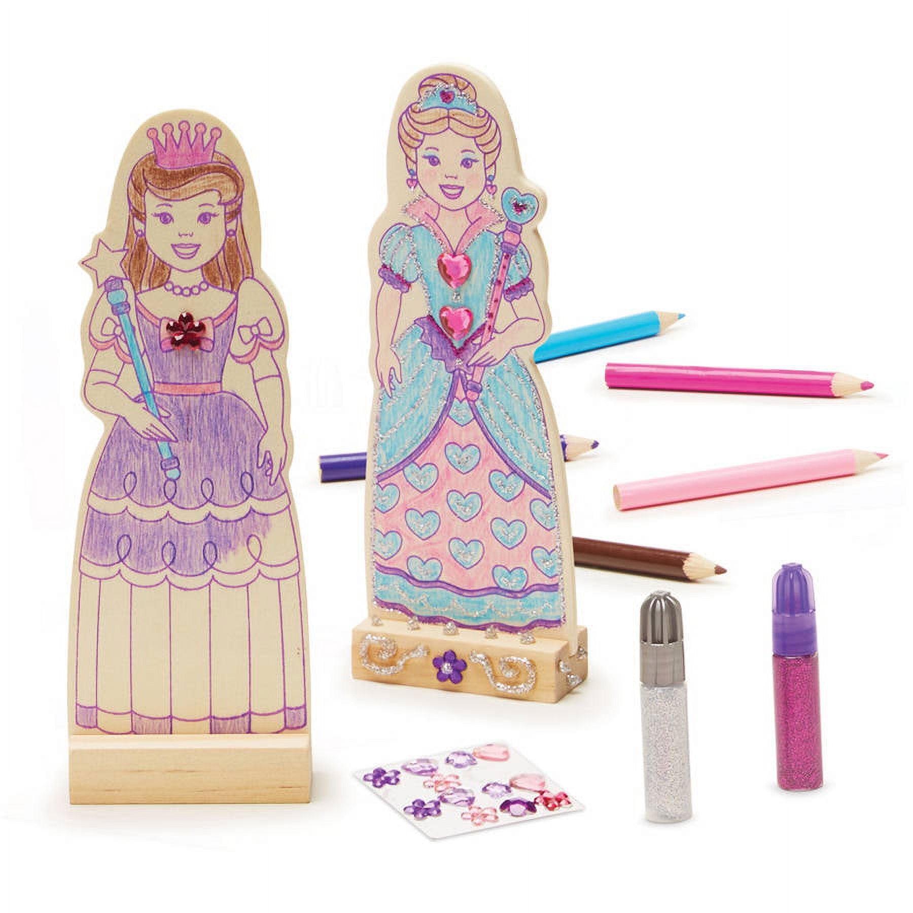 Wooden Princess Dolls Craft Kit E74491