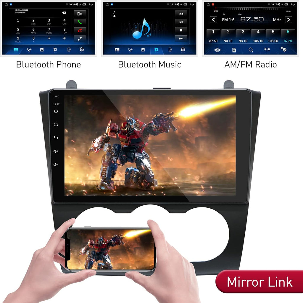 Car Radio Navigation Stereo with Carplay Android Auto Bluetooth FM AM RDS AHD Rear View Camera H462