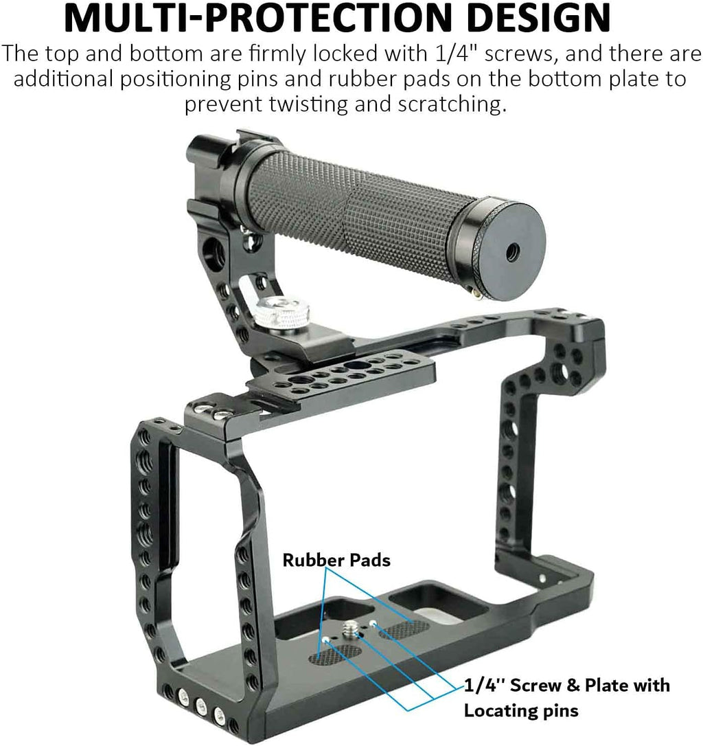 Camera Cage Kit with Rubber Top Handle E8594