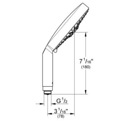 Chrome Shower Head S36025