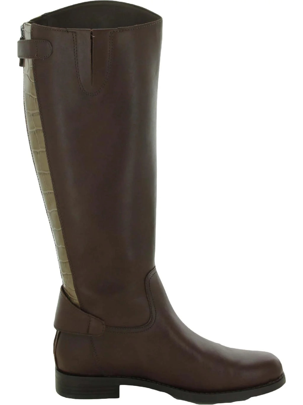 Brown Leather Knee High Boots S181
